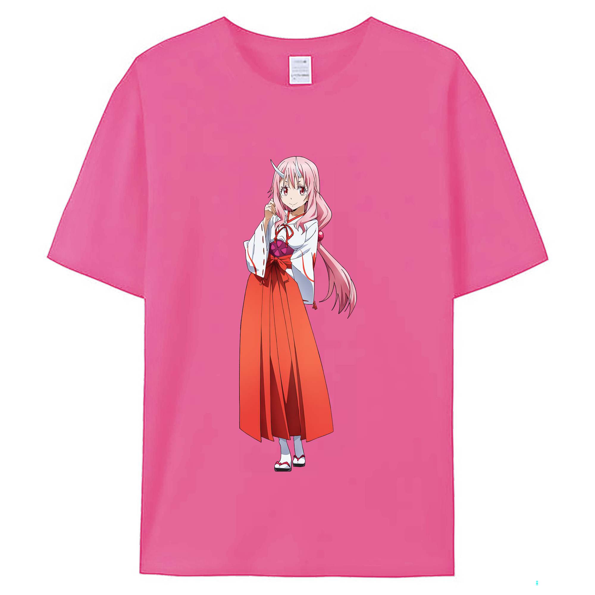 （画像用） 転スラ Regarding Reincarnated to Slime レディースカジュアルプリントTシャツ（綿100％）